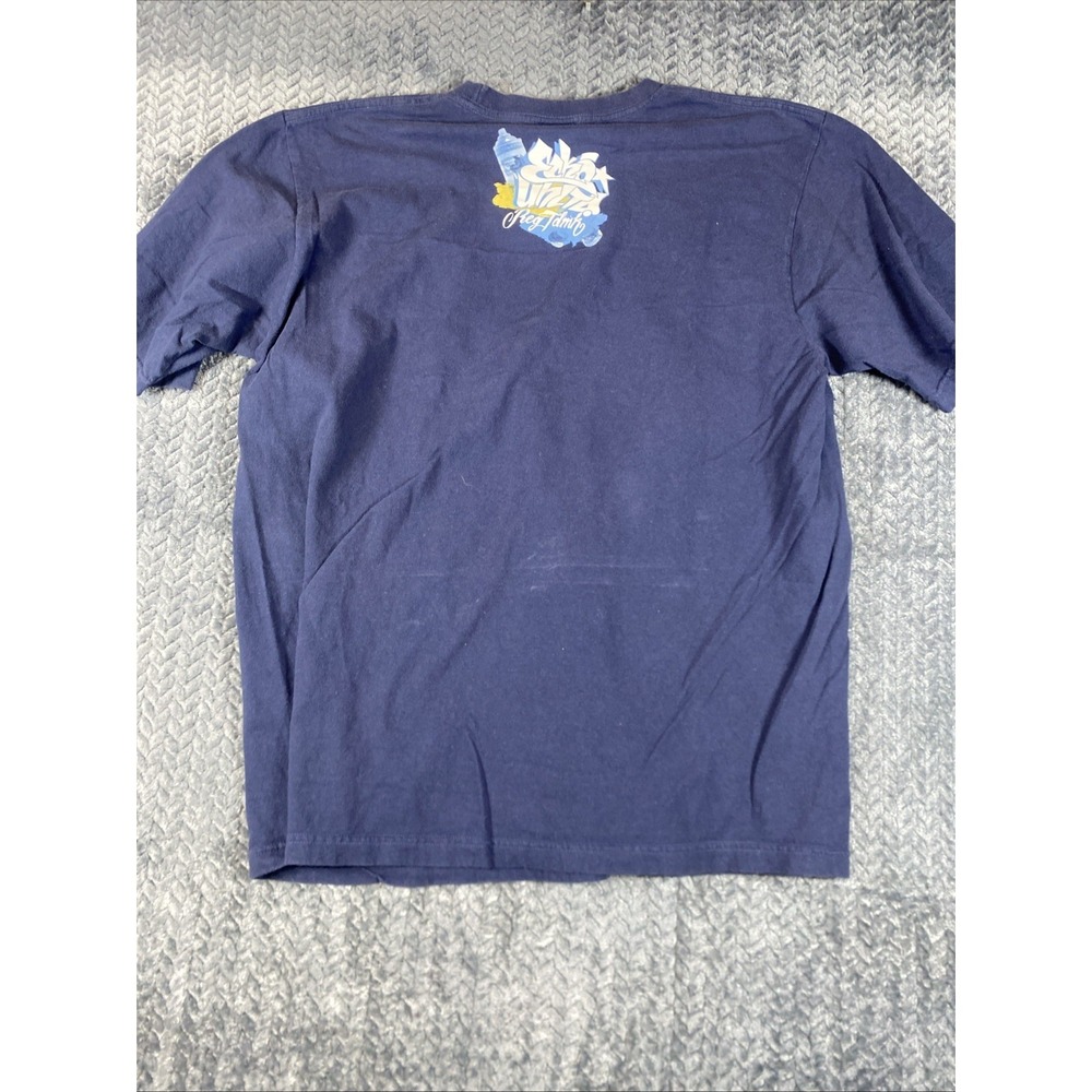 Y2K Ecko Unltd T Shirt Mens XL Graffiti Design Dark Blue - Picture 7 of 8